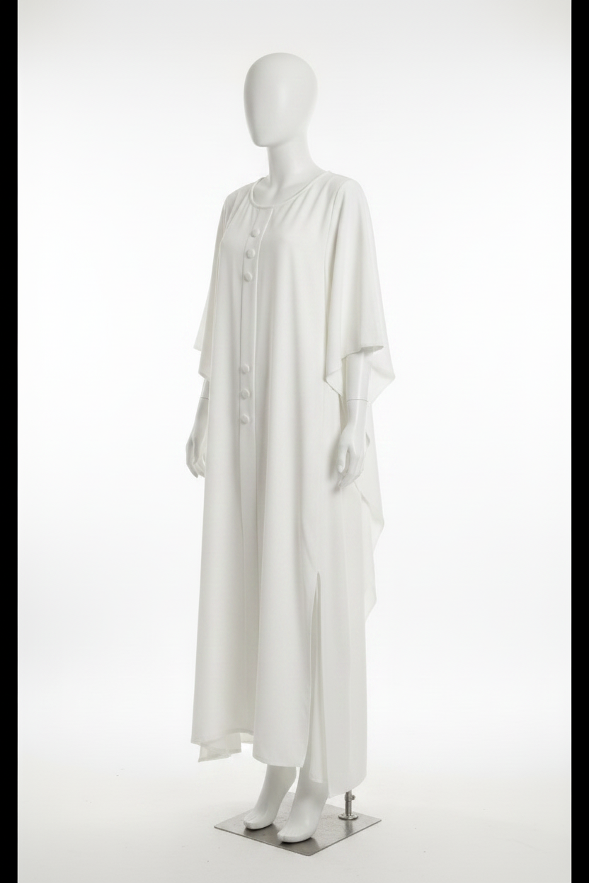 Robe Longue Blanche - Vue 3/4