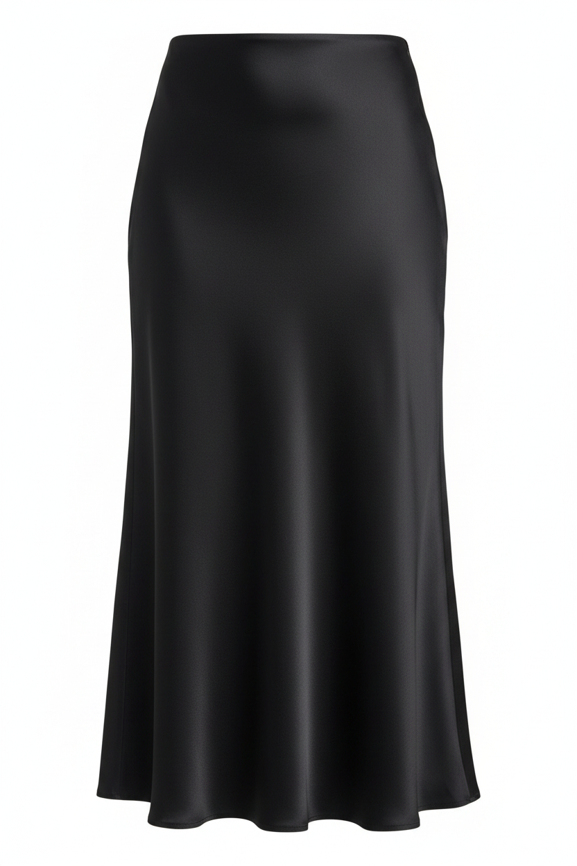 Jupe élégante noire fond blanc