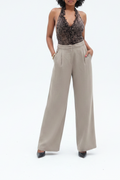 Pantalon fond blanc face