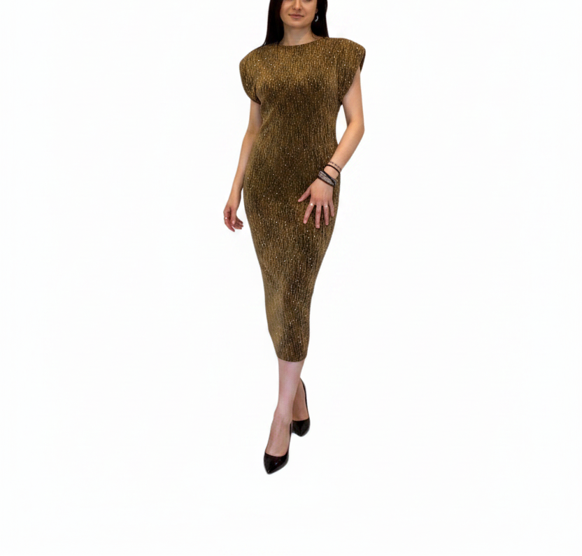 Robe dorée - Photo 1