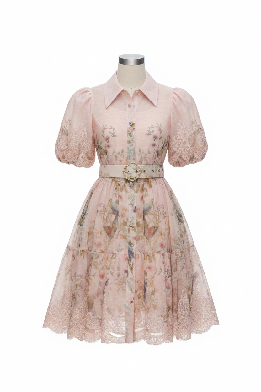 Robe FA3592 face fond blanc