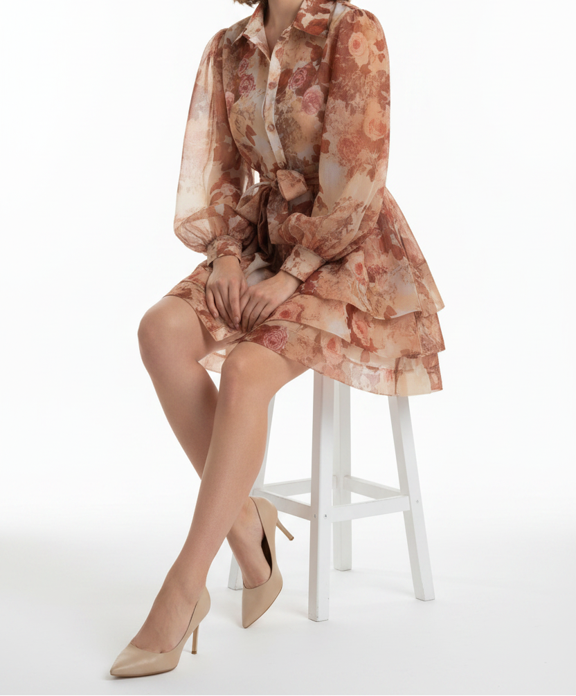 Robe Jardin pose assise