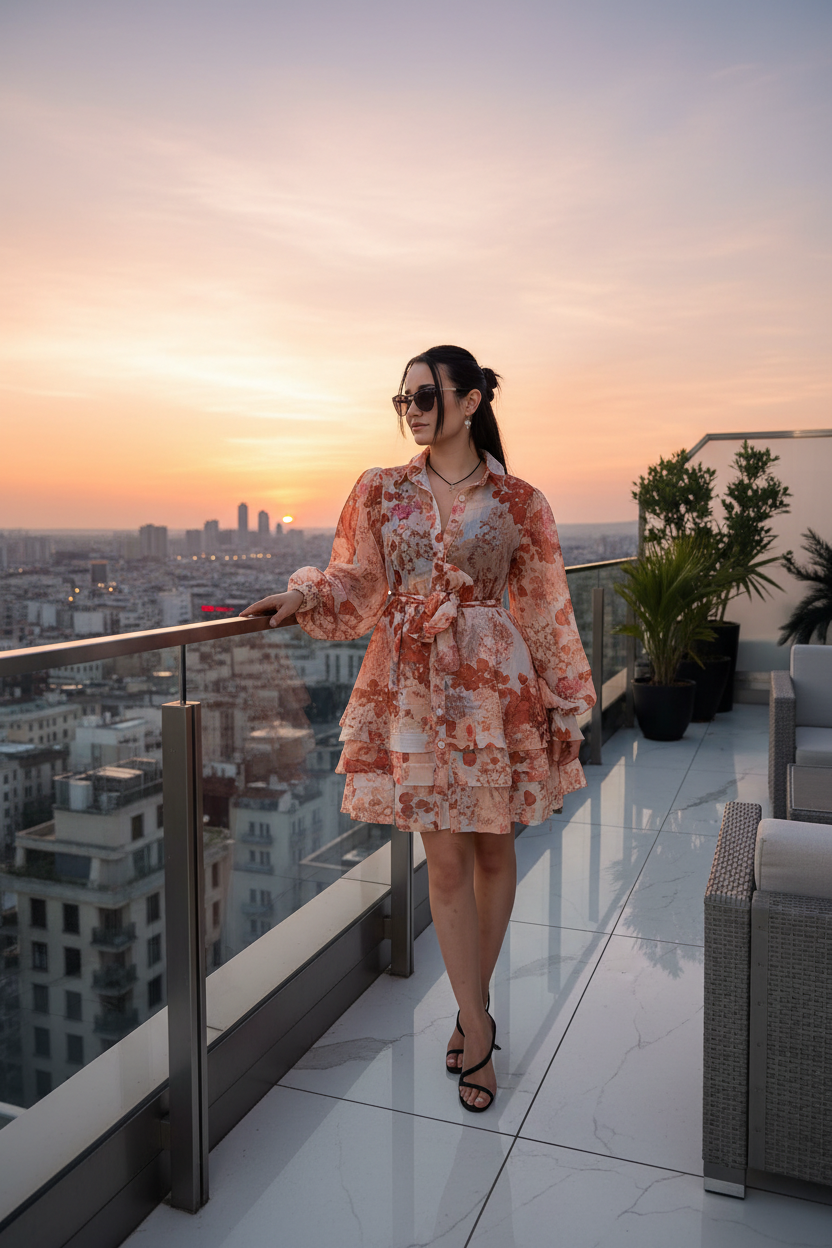 Rooftop coucher de soleil